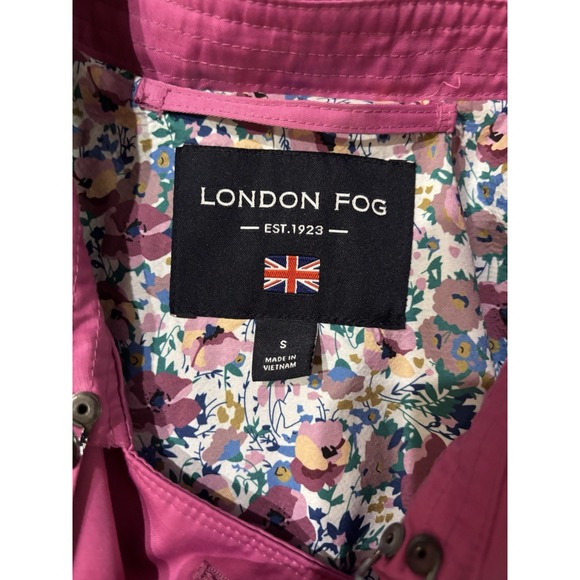 London Fog Trench Coat Double-Breasted Orchid (Pink) Women's Size Small NWOT - Picture 3 of 7